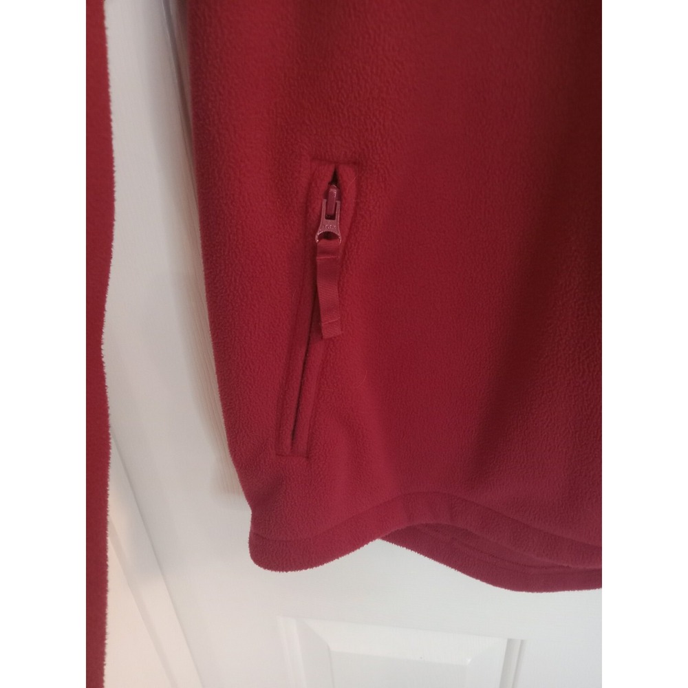 Duluth Trading Co Mens Size Medium Shoreman Fleece Windproof Full Zip Jacket Red - Picture 6 of 16